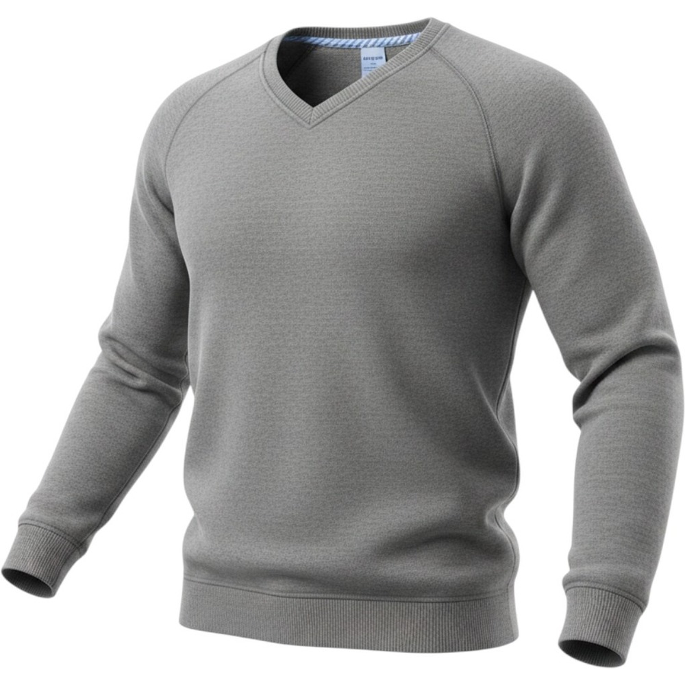 Covington Mens Gray V-Neck Sweatshirt Pullover 100% Cotton XXLT Tall RN 15099